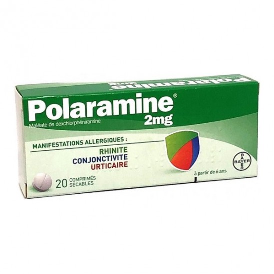 Bayer Polaramine 2mg - 20 comprimés