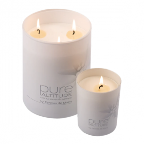 Pure Altitude bougie fleurs de neige pot de 190gr