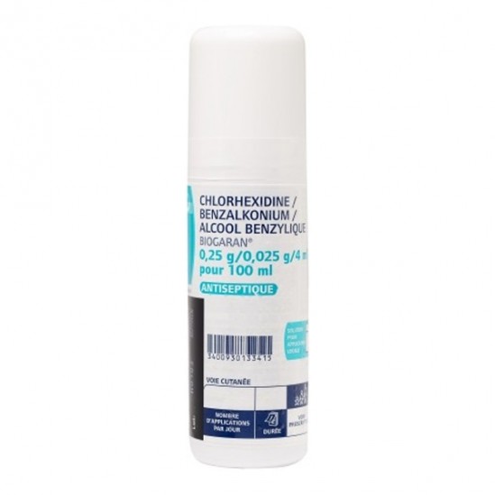 Biogaran Chlorhexidine alcool benzylique 100ml