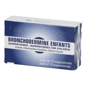Bronchodermine enfants 10 suppositoires