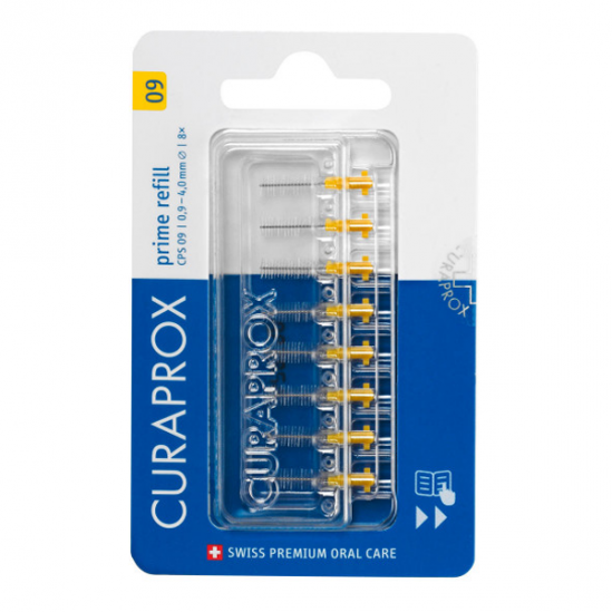 Curaprox CPS 09 Prime brossette interdentaire jaune boîte de 8