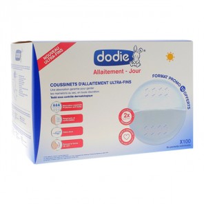 Dodie Allaitement Jour 100 Coussinets d'allaitement ultra-fins