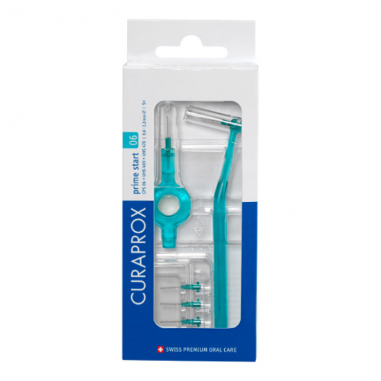 Curaprox CPS 06 Prime start 5 brossettes interdentaires + manche