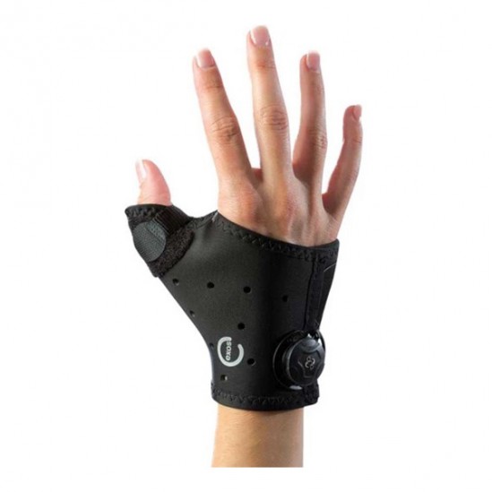 DJO Exos Rhiza Orthèse poignet-pouce thermoformable droite noir S