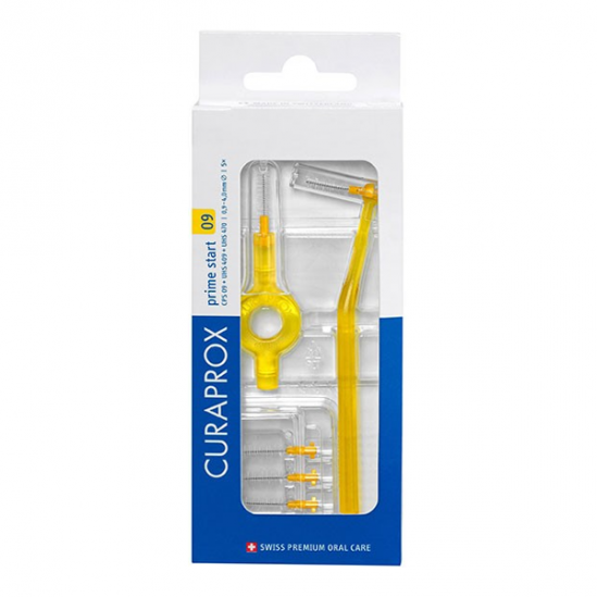 Curaprox CPS 09 Prime start 5 brossettes interdentaires + manche