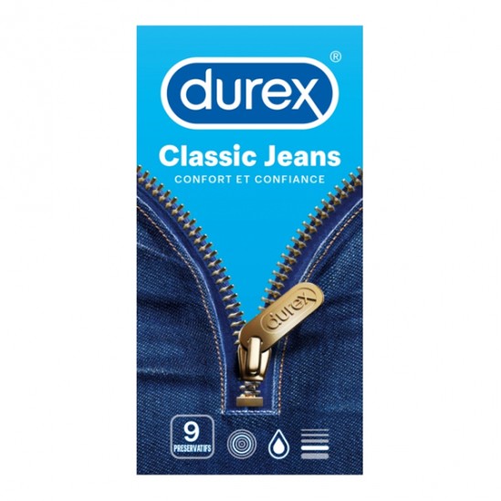Durex Classic jeans 9 préservatifs