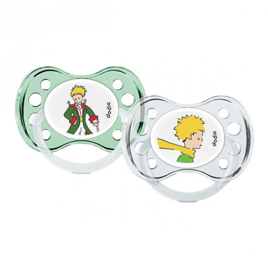 Dodie 2 sucettes anatomiques le petit prince manteau dès 6 mois