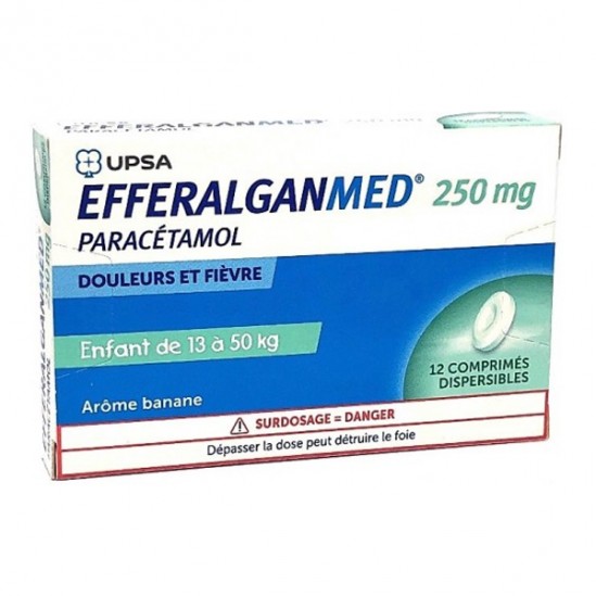 Efferalganmed paracétamol 250mg 12 comprimés