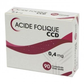CCD Acide folique 0,4mg 90 comprimés