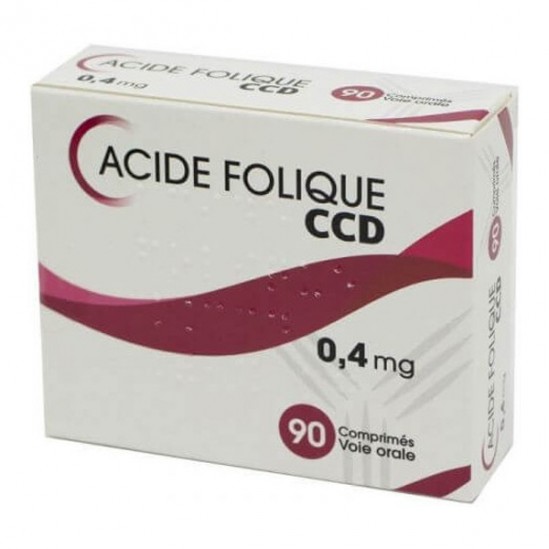 CCD Acide folique 0,4mg 90 comprimés