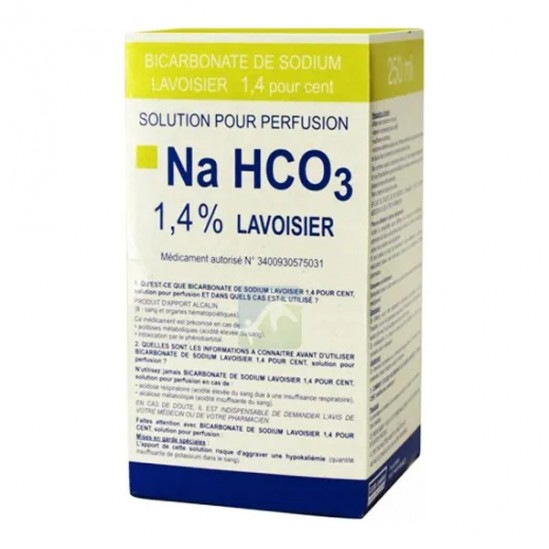 Bicarbonate de sodium lavoisier 1,4% solution 250ml