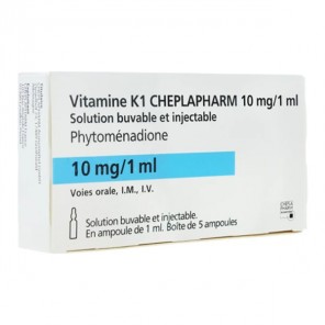 Vitamine K1 Cheplapharm 10mg/1ml solution buvable
