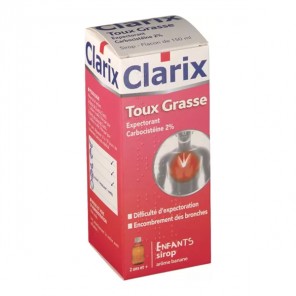 Cooper Clarix cabocistéine 2% toux grasses enfants 150ml