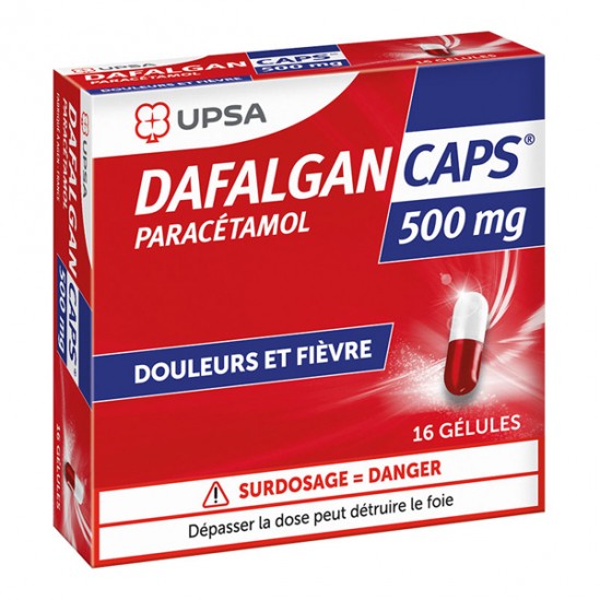 Dafalgancaps Paracétamol 500mg 16 gélules