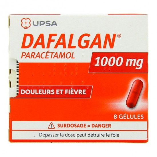 Dafalgan Paracétamol 1000mg 8 gélules