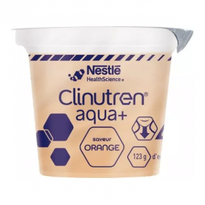 Clinutren Agua + eau gélifiée orange 4 coupelles 125gr