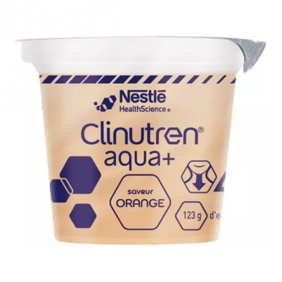 Clinutren Agua + eau gélifiée orange 4 coupelles 125gr