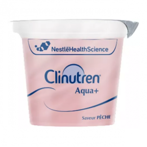 Clinutren Agua + eau gélifiée pêche 4 coupelles 125gr