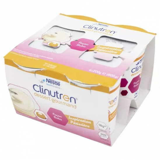 Clinutren dessert gourmand façon baba 4 x 200gr