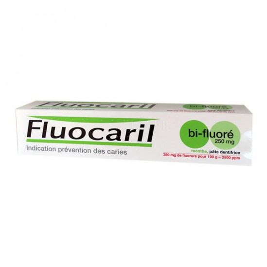 Fluocaril bi-fluoré 250mg menthe pâte dentifrice 75ml