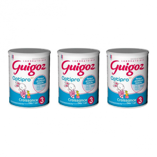 Guigoz Optipro croissance 1-3 ans 3 x 800gr