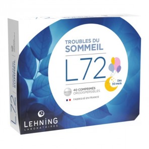 Lehning L72 Troubles du sommeil 40 comprimés orodispersibles