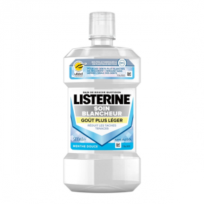 Listerine Soin Blancheur Bain de bouche menthe douce 500ml