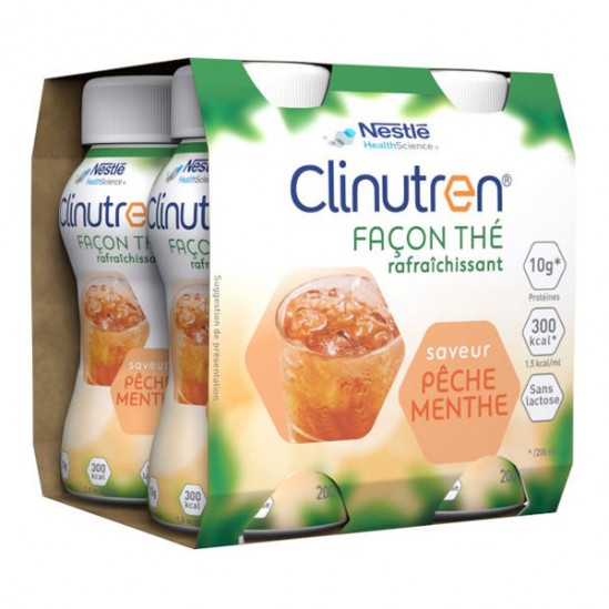 Clinutren Façon Thé saveur citron lot de 4 x 200ml