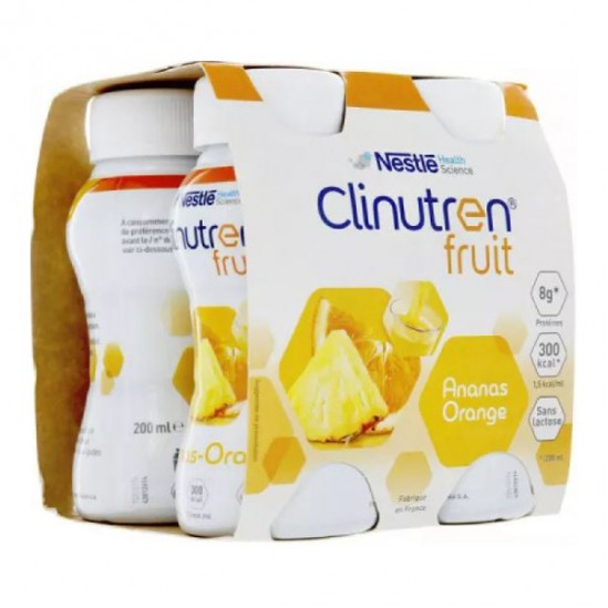 Clinutren Fruit saveur ananas orange lot de 4 x 200ml