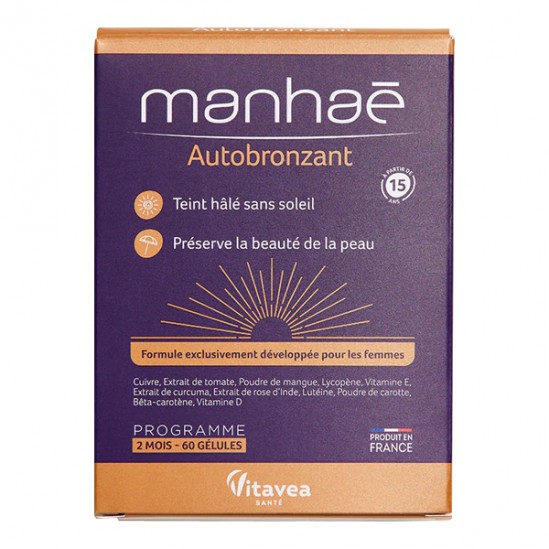 Vitavea Manhaé Autobronzant 60 gélules