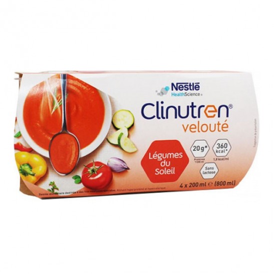 Clinutren Velouté carottes potiron lot de 4 x 200ml