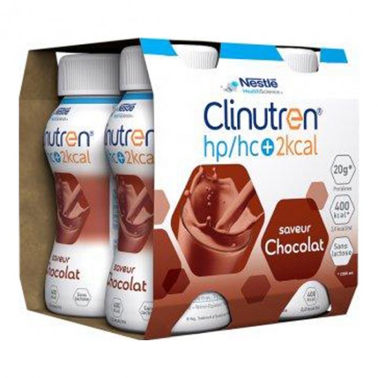 Clinutren Boisson HP/HC+ saveur café sans lactose lot de 4 x 200ml