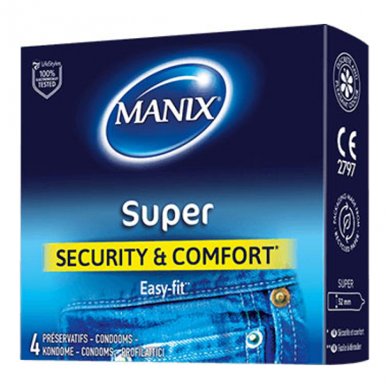 Manix Super Security & Comfort Easy fit 04 préservatifs