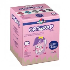 Ortopad girls pansement oculaire regular 8.5 x 5.9cm + 5ans 50 pièces
