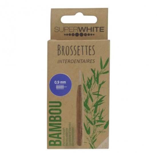 Superwhite 8 Brossettes Interdentaires en Bambou 8 x 1,6mm