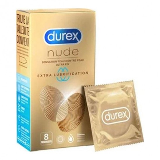 Durex Nude Sensation Peau contre peau - 8 préservatifs