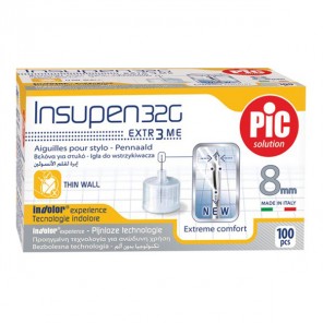 Insupen aiguille pour stylo à insuline 33G - 0,20mmx4mm 100 pièces