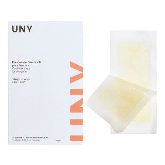 UNY 14 bandes cire froide visage et corps