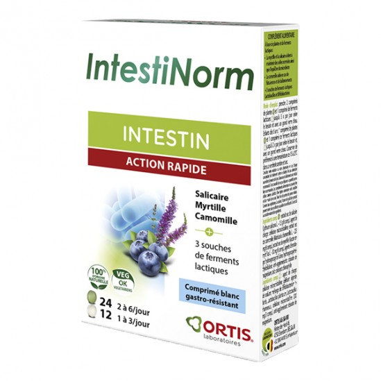Ortis IntestiNorm action rapide 36 comprimés