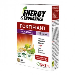 Ortis Energy & Endurance vitalité 36 comprimés