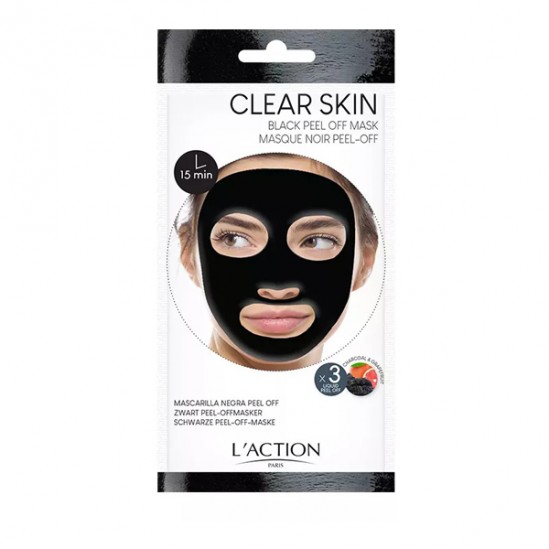 L'Action Paris masque noir peel off 3 sachets