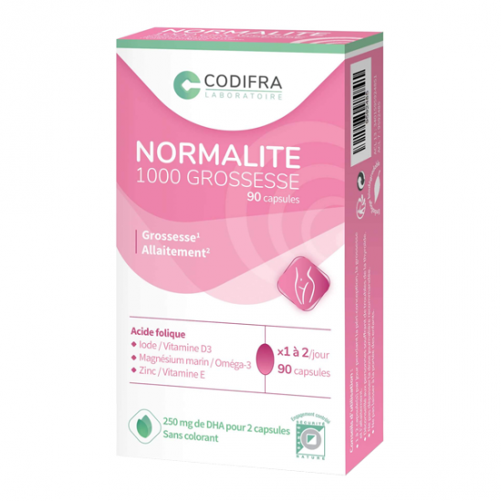 Codifra normalité 1000 grossesse 90 capsules