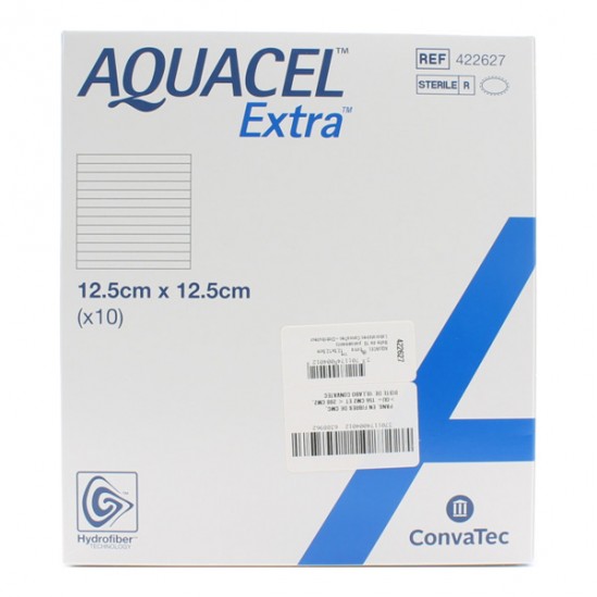 Aquacel Extra pansement Hydrofiber 12,5x12,5cm boìte de 10