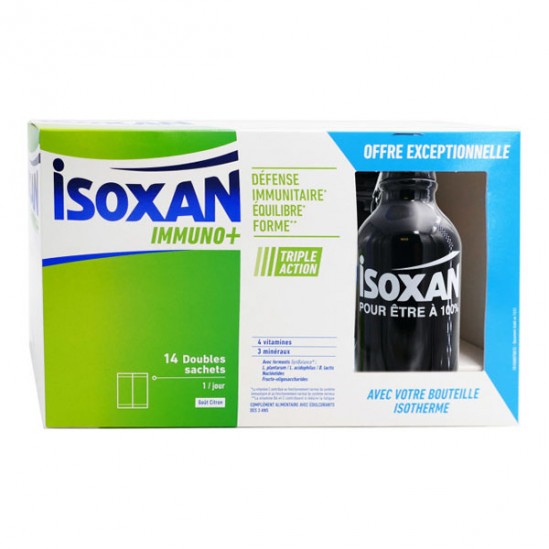 Isoxan Immuno+ 14 doubles sachets coffret gourde