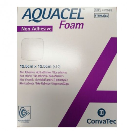 Aquacel Foam non adhésif 12,5 × 12,5cm boite de 10