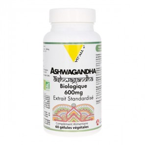 Vitall+ Ashwagandha bio 600mg 60 gélules