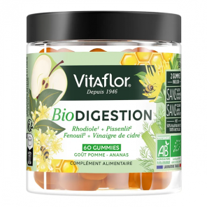 Vitaflor Bio Digestion goût pomme-ananas 60 gummies