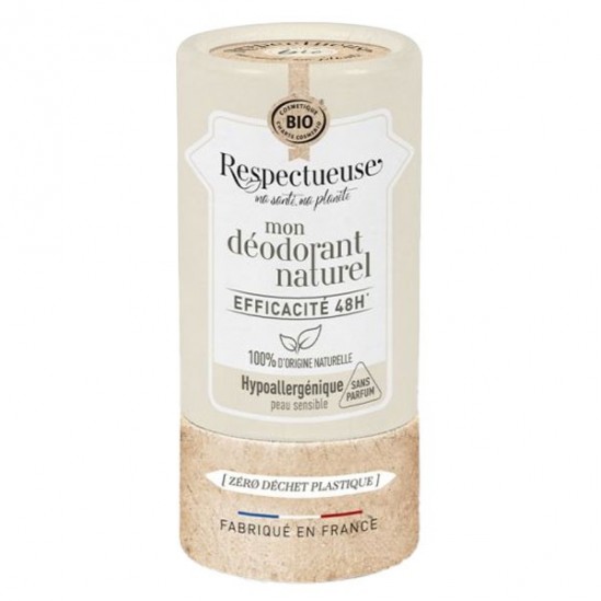 Respectueuse Mon déodorant naturel Hypoallergénique 50gr
