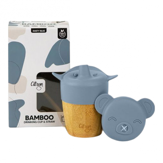 Citron Bamboo tasse Dusty Blue