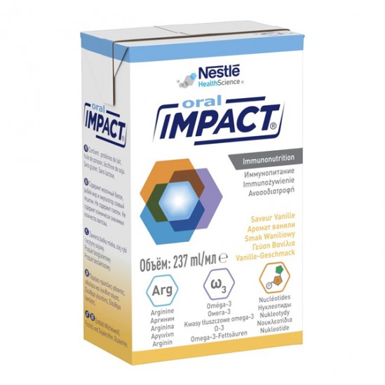Nestlé Oral Impact prêt à boire vanille lot de 3x237ml